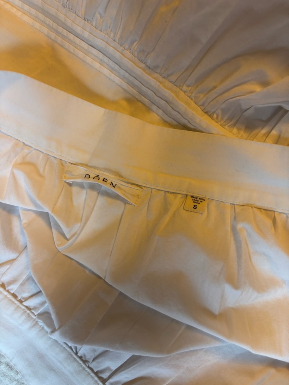 Doen SEBASTIANE white maxi skirt in small - Picture 3 of 3